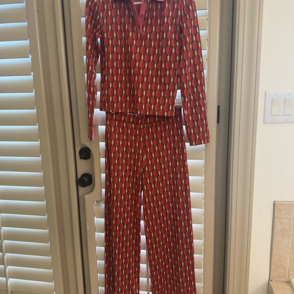 Stylish Red Patterned Women's Jumpsuit